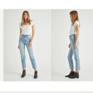 ROLLA'S High Rise Slim Jeans - Light Blue